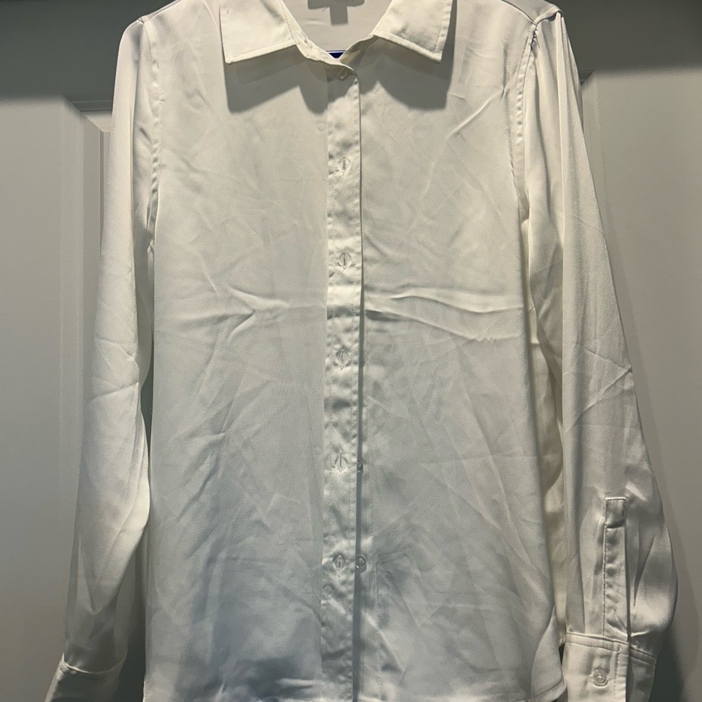 Elegant White Women’s Dress Shirt